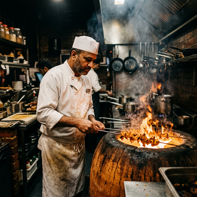 Master chef at Shalimar Restaurant
